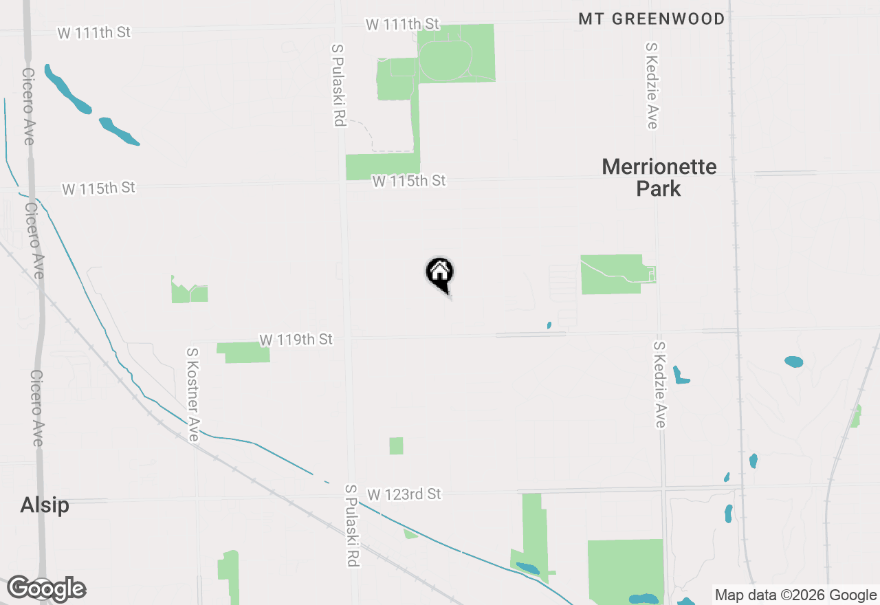 Map of 11800 S Ridgeway Avenue, Alsip, IL 60803