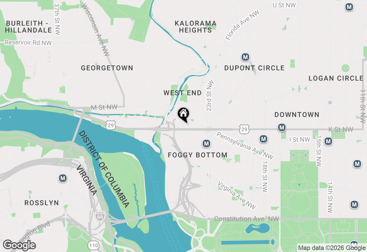 Map of 2515 K Street Nw #507, Washington, DC 20037