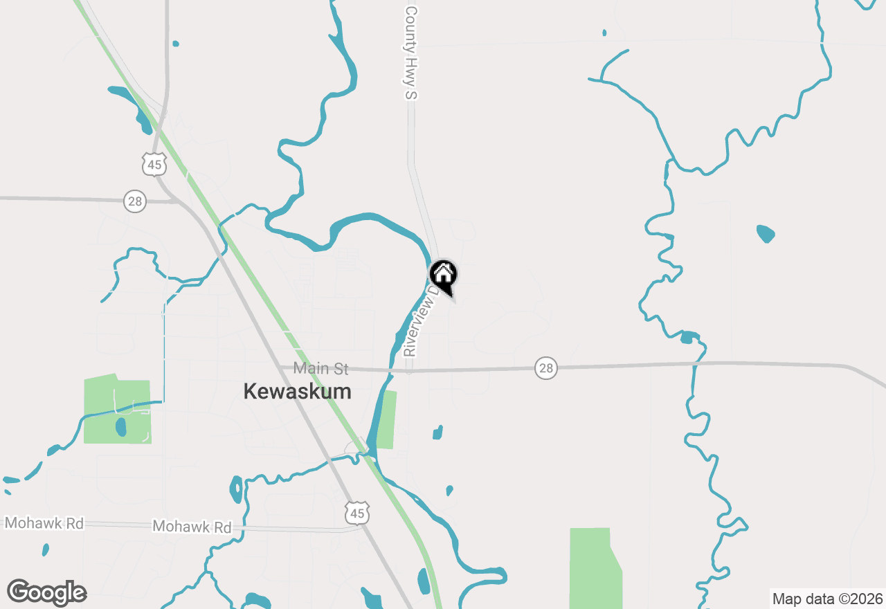 Map of 1521 Stark St, Kewaskum, WI 53040