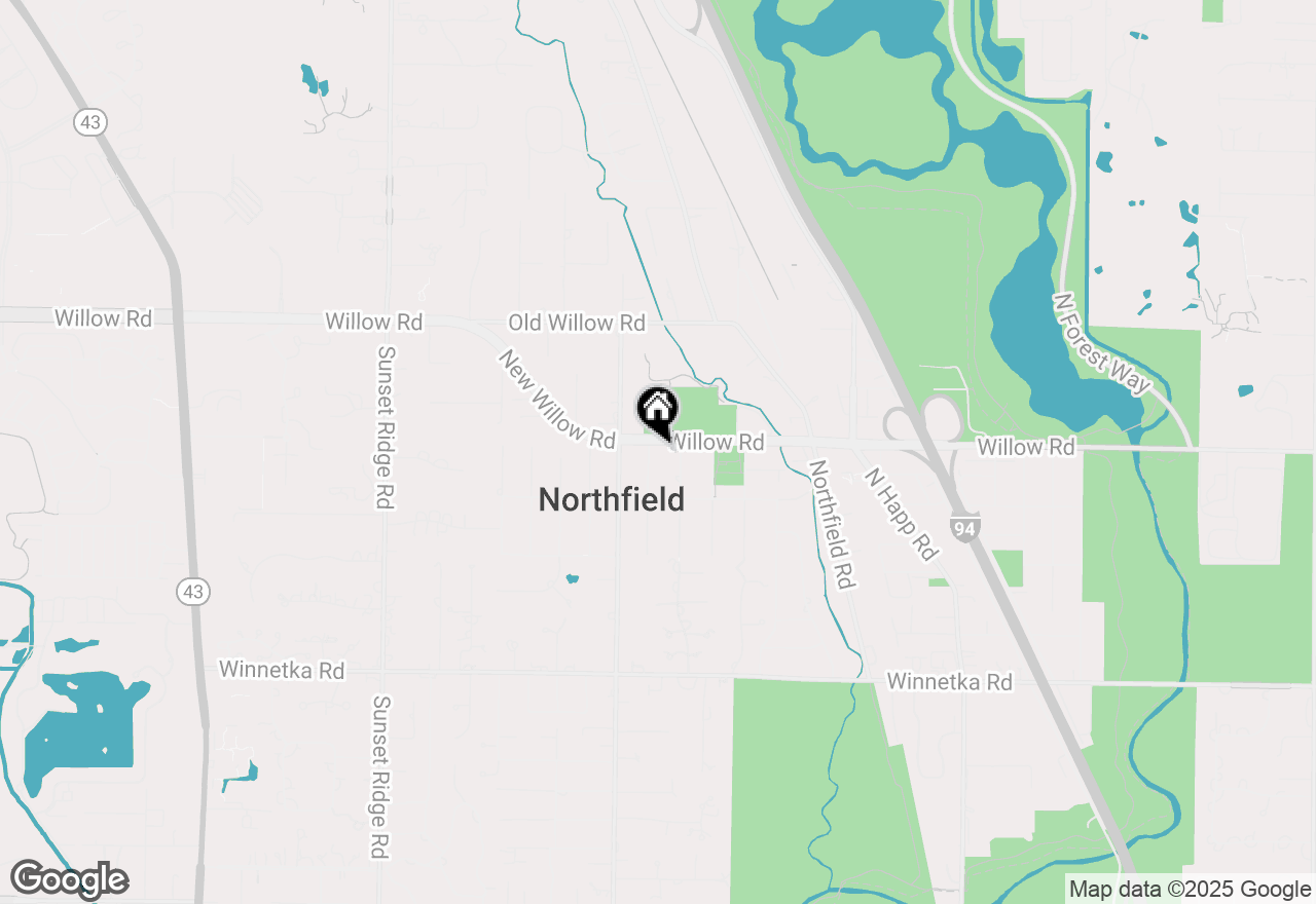 Map of 353 Eaton Street, Northfield, IL 60093