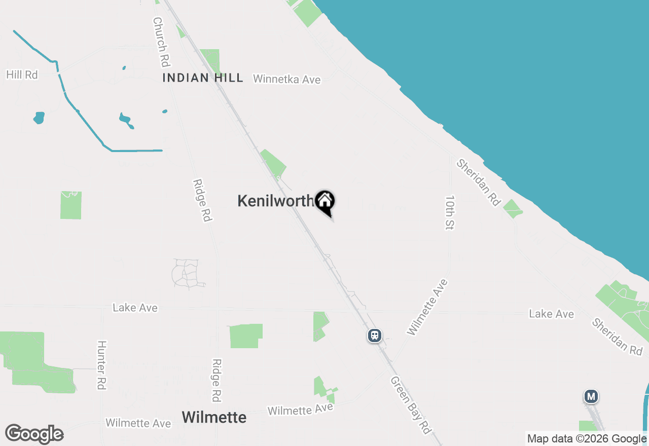Map of 1415 Ashland Lane, Wilmette, IL 60091