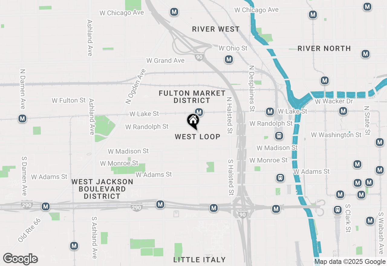 Map of 1000 W Washington Boulevard #127, Chicago, IL 60607