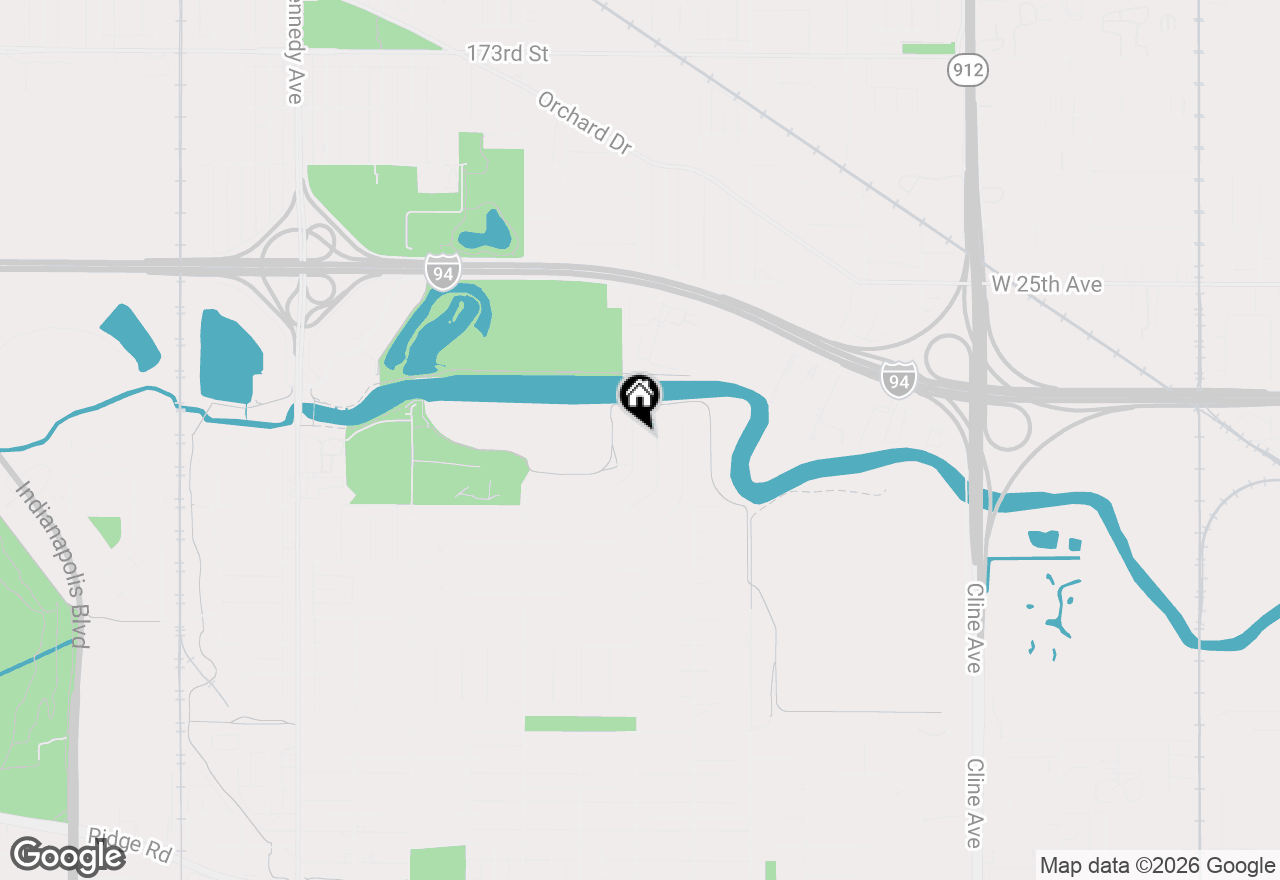 Map of 8031 North Drive, Highland, IN 46322