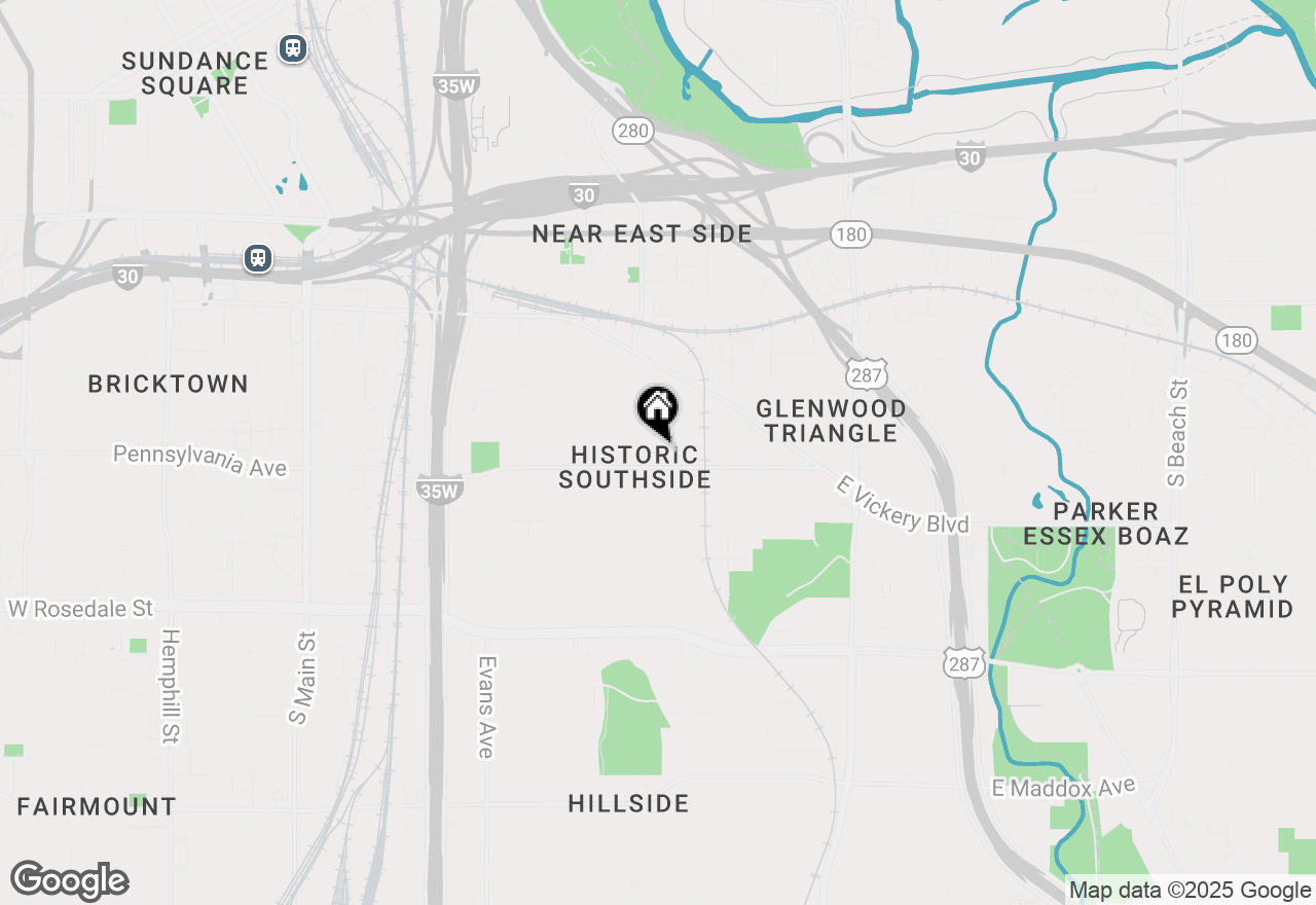 Map of 1220 E Annie Street, Fort Worth, TX 76104