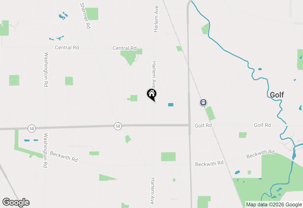 Map of 124 Harlem Avenue, Glenview, IL 60025