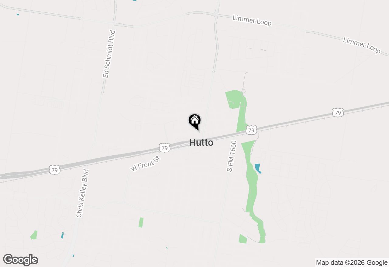 Map of 117 East St, Hutto, TX 78634