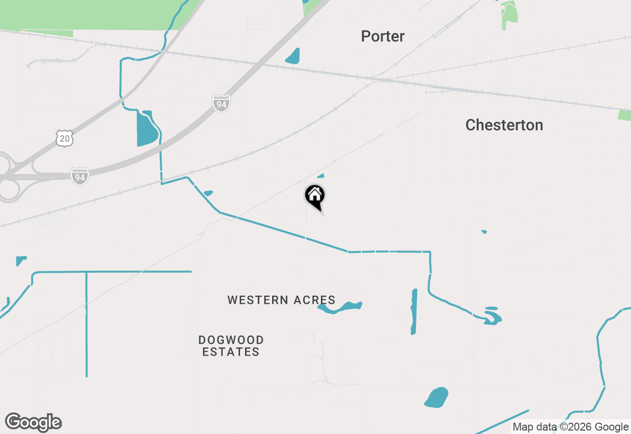 Map of 704 S 22nd Street, Chesterton, IN 46304