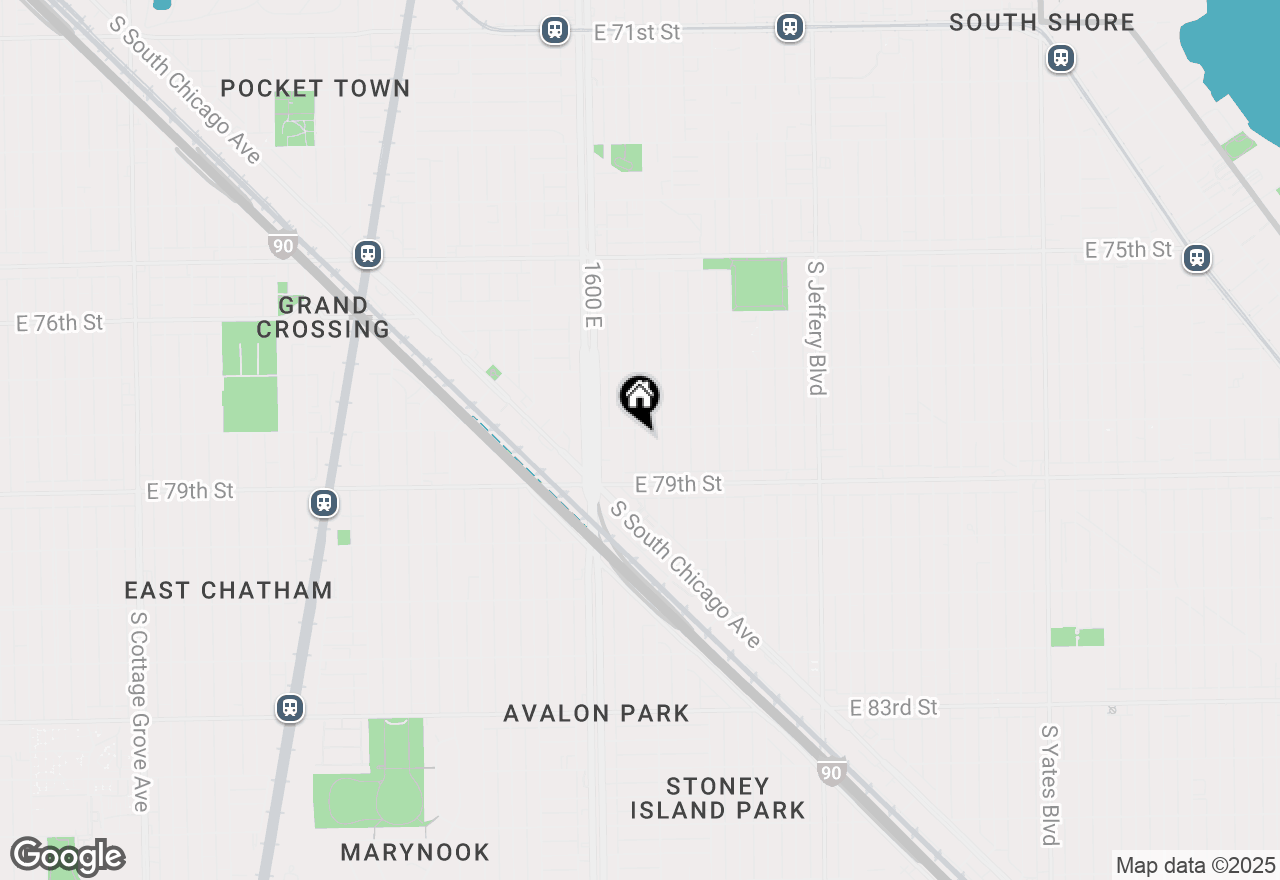 Map of 7810 S East End Avenue, Chicago, IL 60649