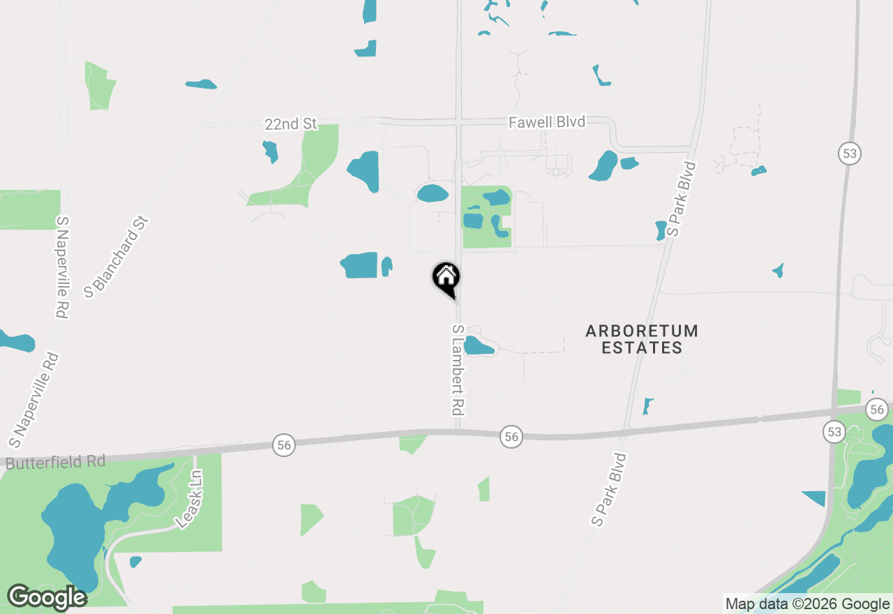 Map of 23W222 Westchester Court, Glen Ellyn, IL 60137