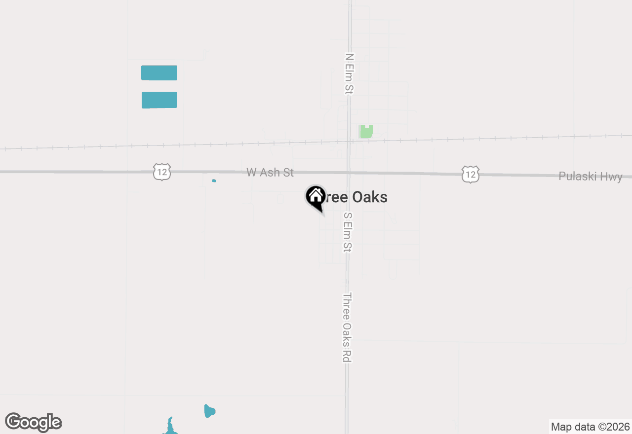 Map of 404 Sherwood Avenue, Three Oaks, MI 49128