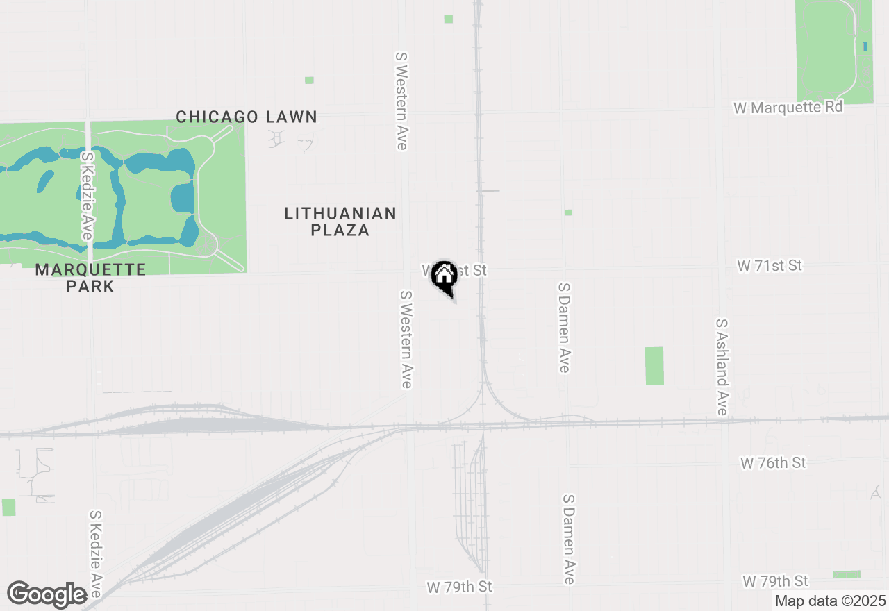 Map of 2304 W 72nd Street, Chicago, IL 60636