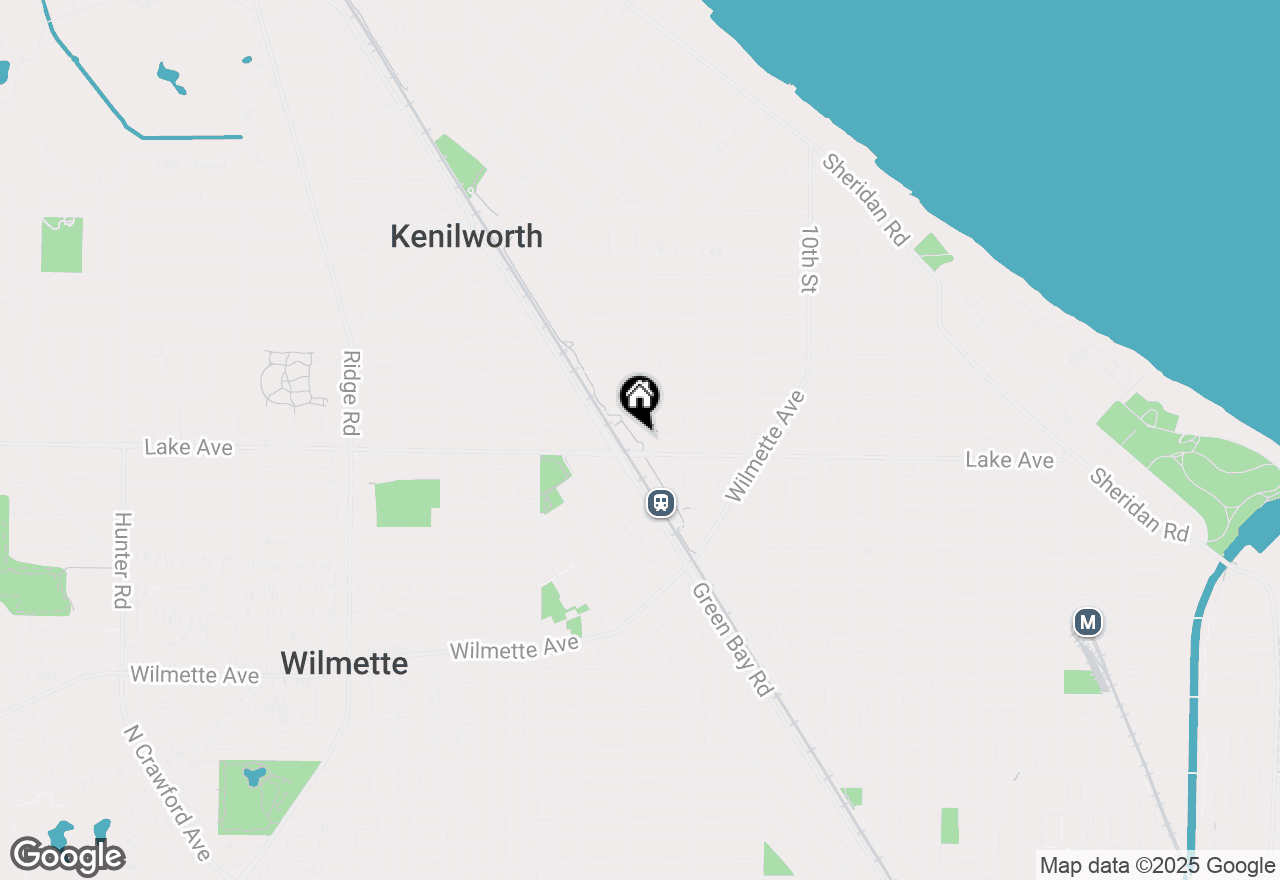 Map of 913 13th Street, Wilmette, IL 60091