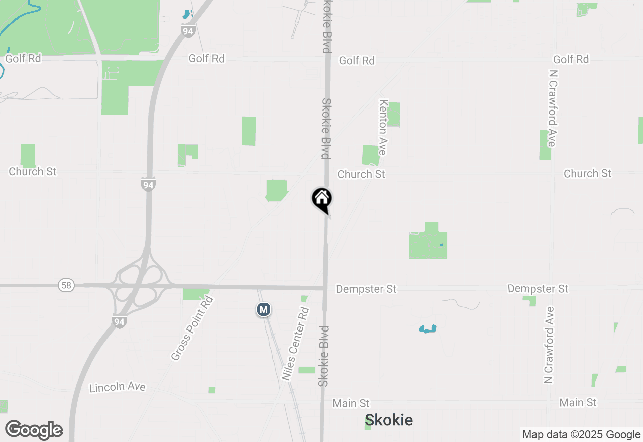 Map of 9024 Skokie Boulevard #C, Skokie, IL 60077