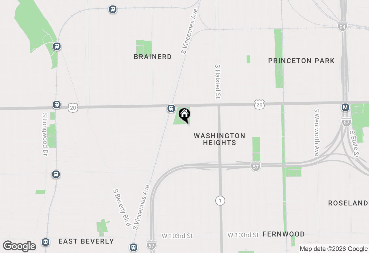 Map of 9606 S Morgan Street, Chicago, IL 60643