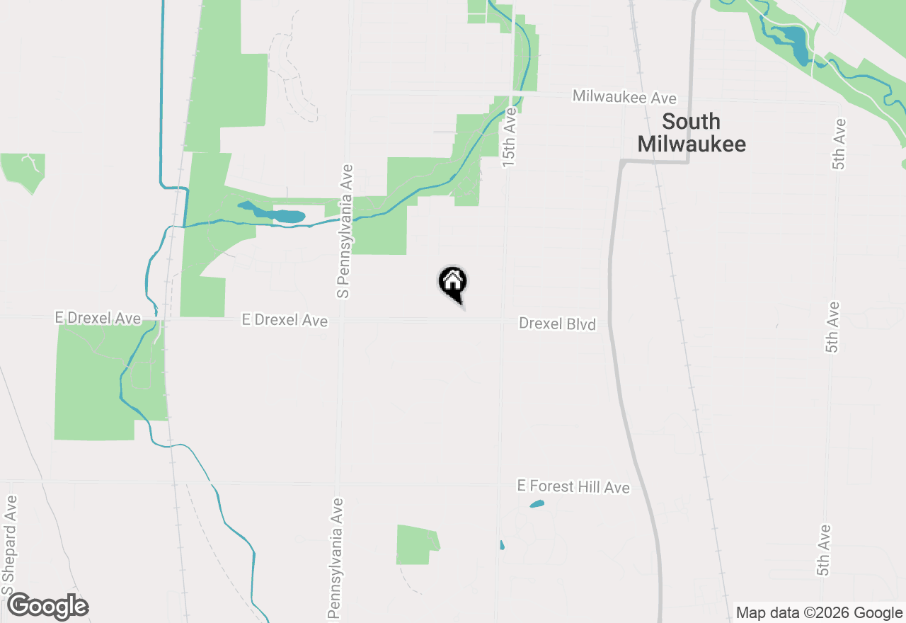 Map of 1620 Drexel Blvd, South Milwaukee, WI 53172