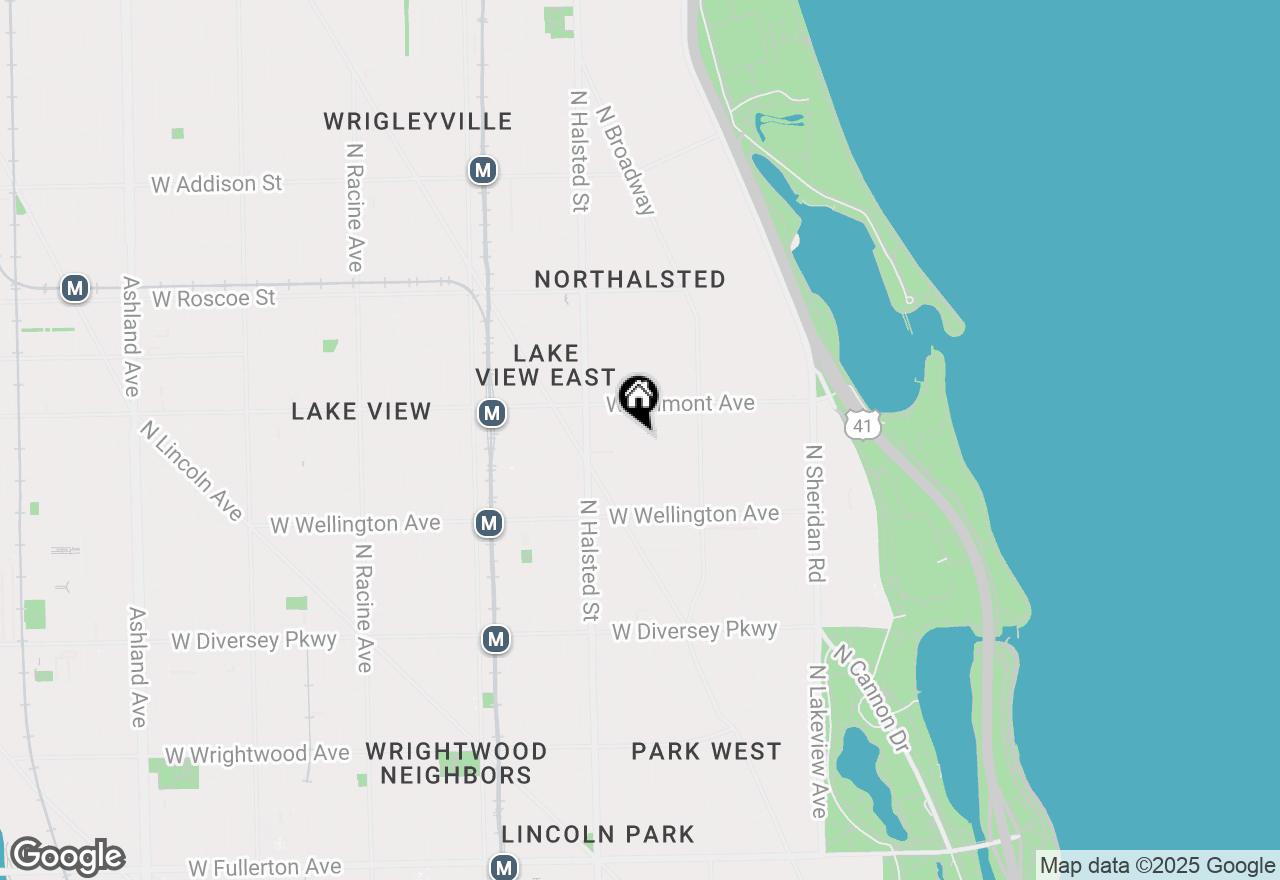 Map of 3136 N Orchard Street #3, Chicago, IL 60657