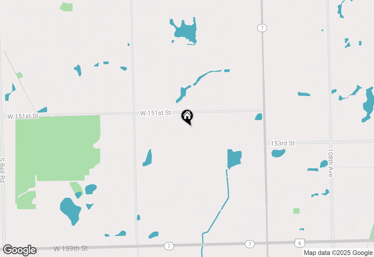 Map of 15141 Arbor Drive, Orland Park, IL 60467