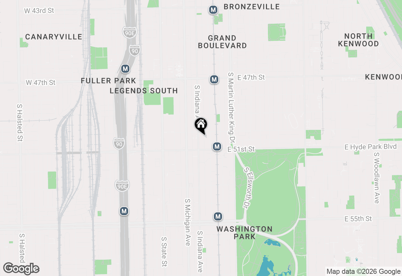 Map of 5021 S Indiana Avenue #4F, Chicago, IL 60615