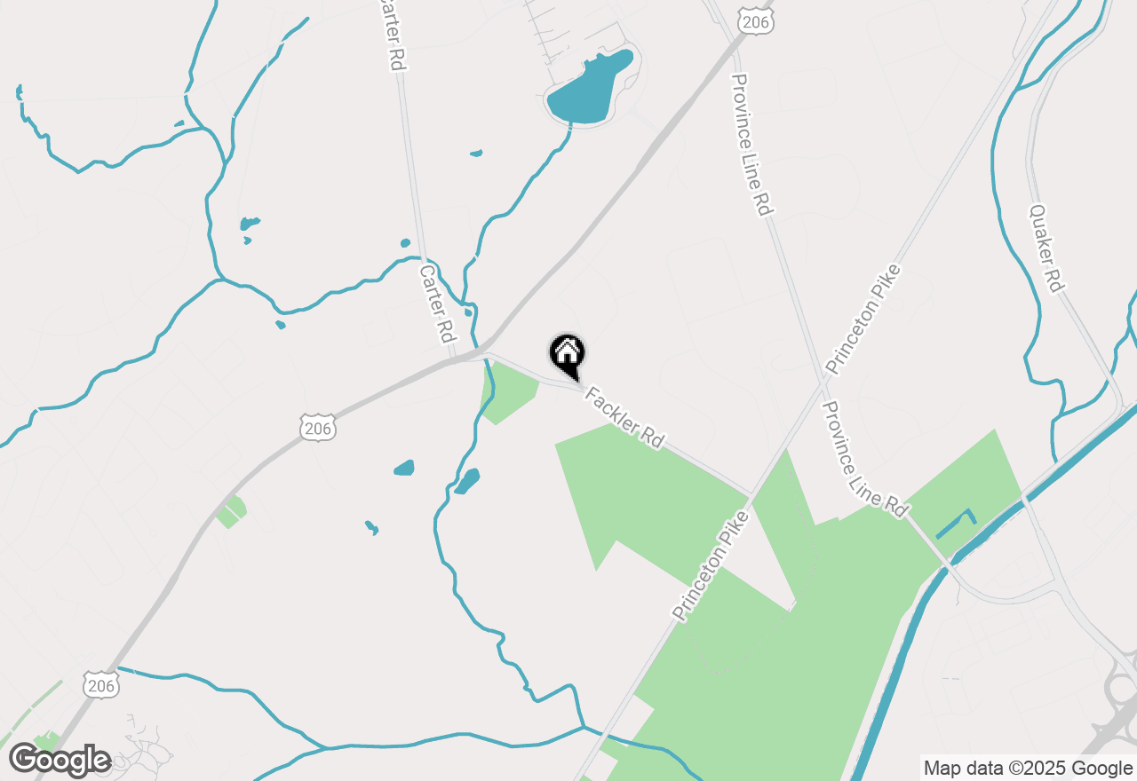 Map of 71 Fackler Road, Lawrence Township, NJ 08648