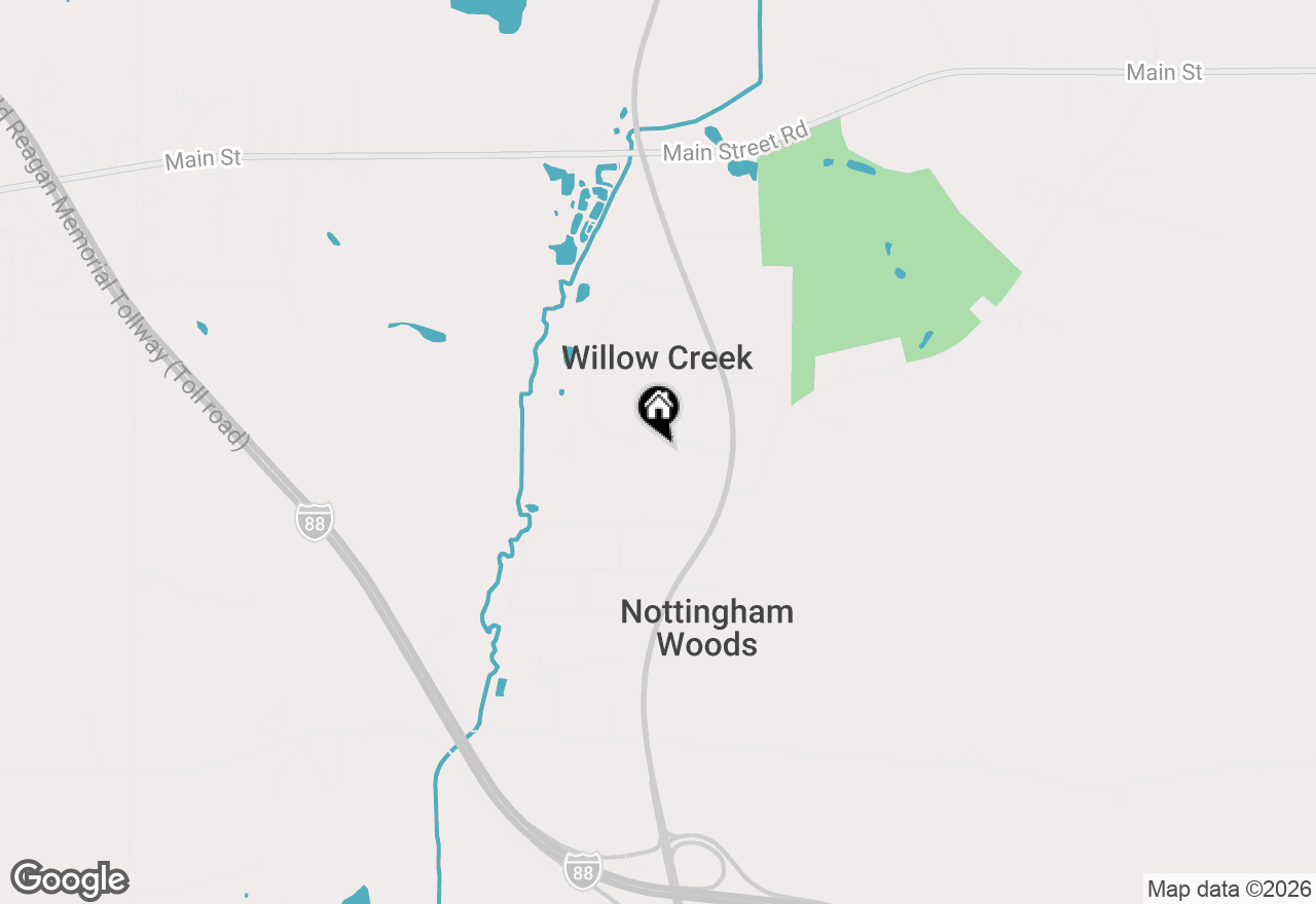 Map of 43W701 Willow Creek Drive, Elburn, IL 60119