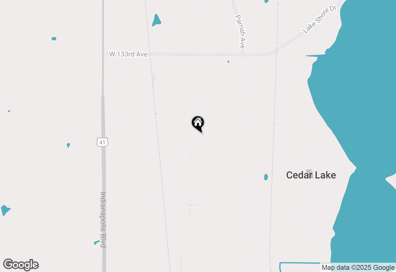 Map of 10085 Beacon Pointe Court, Cedar Lake, IN 46303