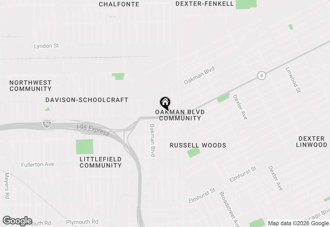 Map of 13523 Santa Rosa Drive, Detroit, MI 48238