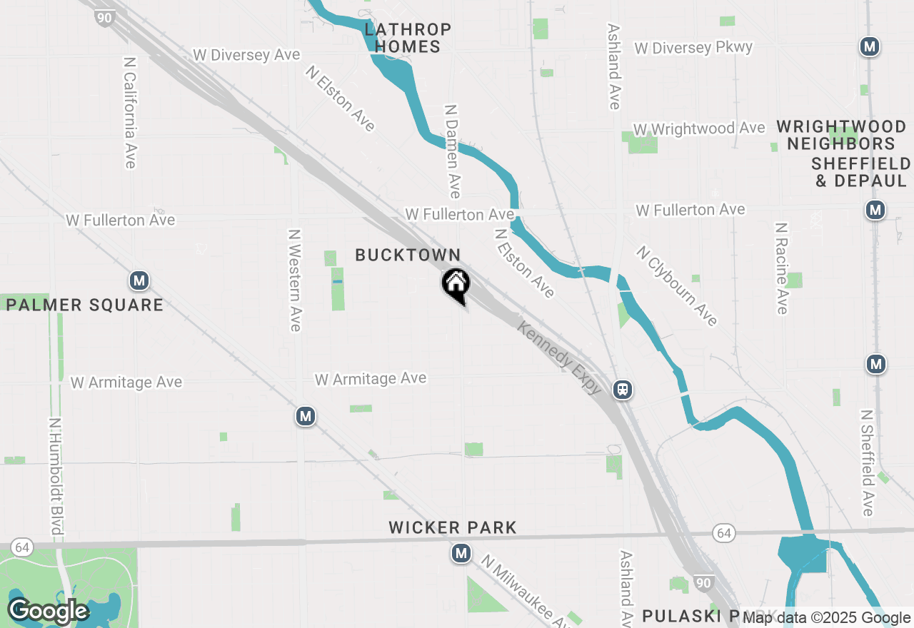 Map of 2134 N Damen Avenue #2, Chicago, IL 60647