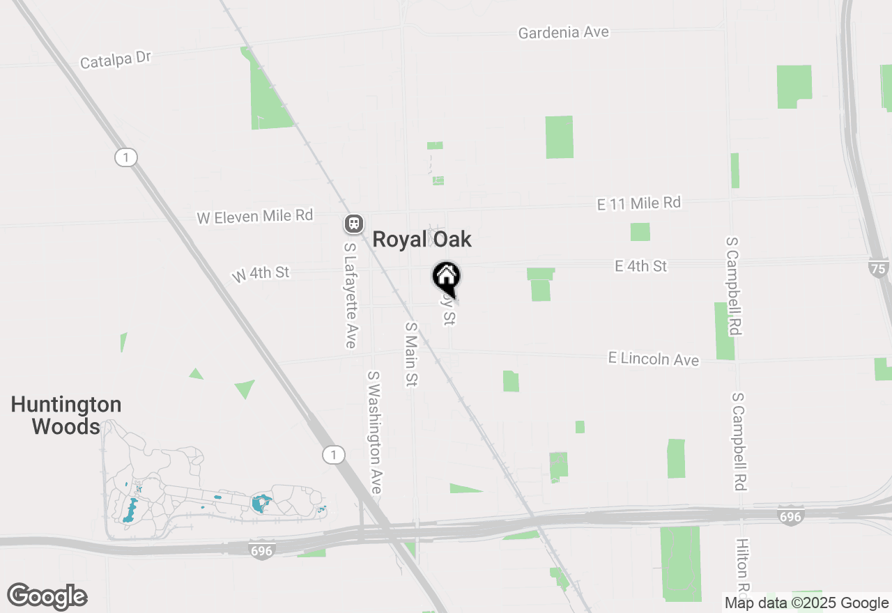 Map of 222 E 6th Street #204, Royal Oak, MI 48067