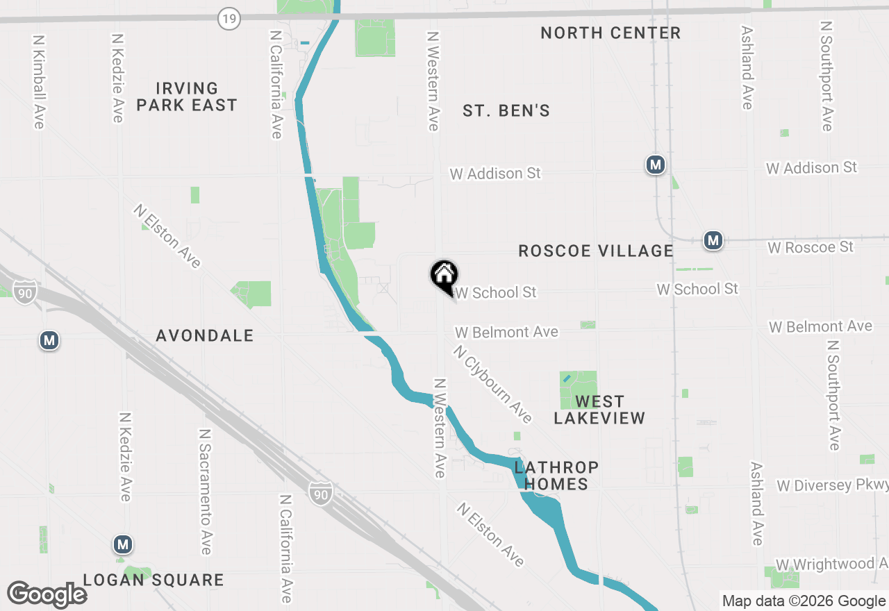 Map of 3243 N Western Avenue #CH, Chicago, IL 60618