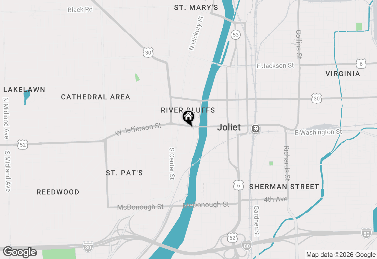 Map of 30 N Broadway Street, Joliet, IL 60435