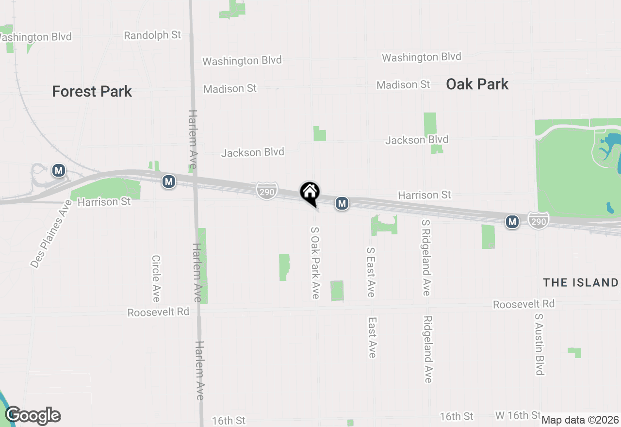 Map of 915 S Oak Park Avenue #1B, Oak Park, IL 60304
