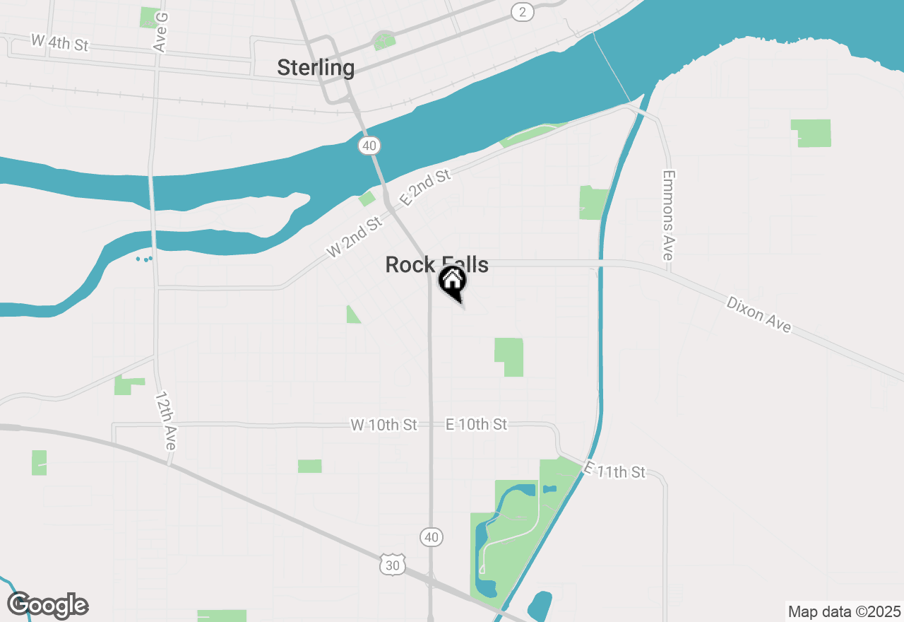 Map of 611 Avenue A, Rock Falls, IL 61071