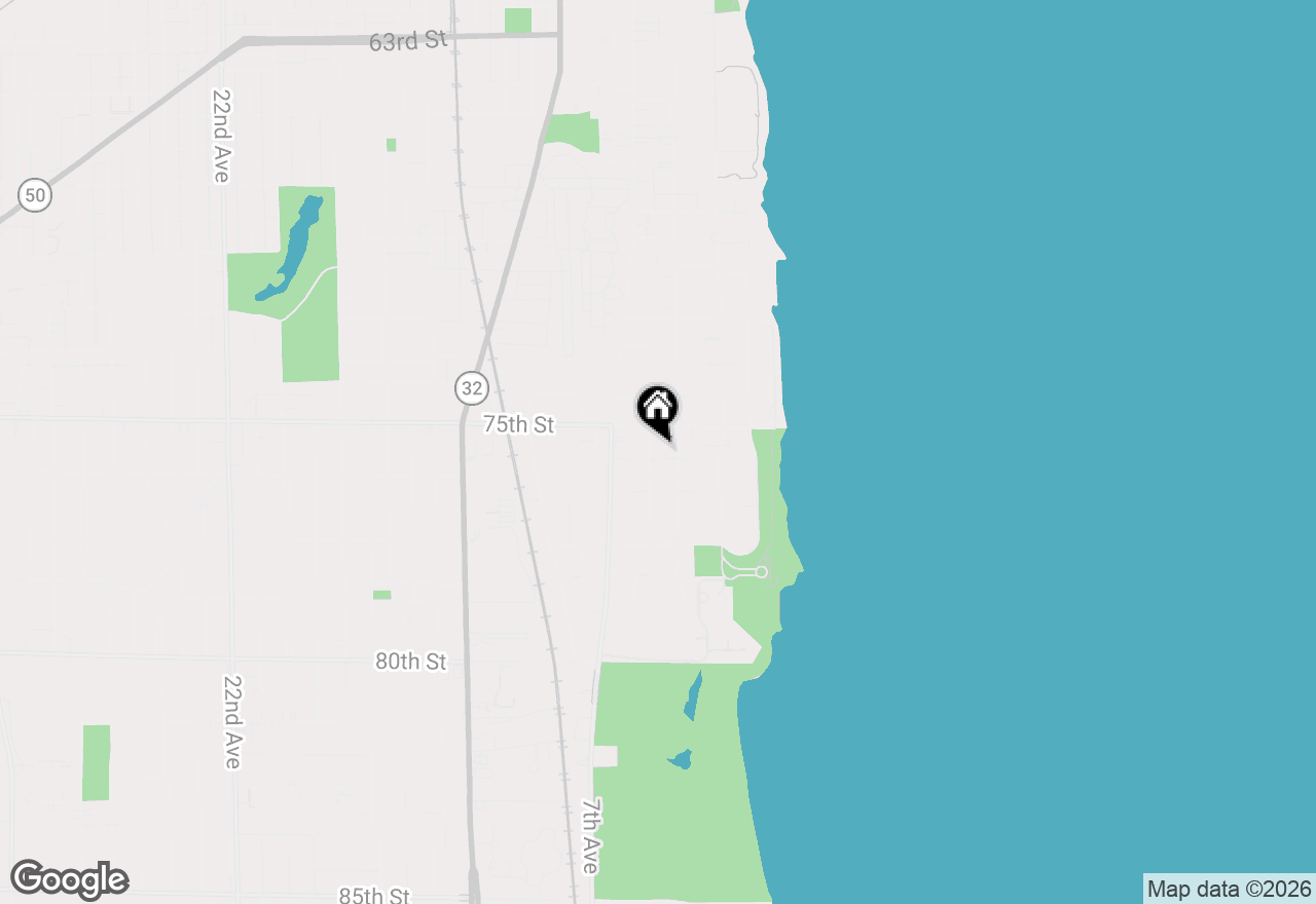 Map of 7525 6th Ave, Kenosha, WI 53143