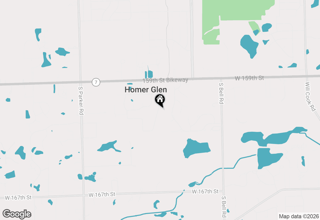 Map of 16105 Ridgewood Drive, Homer Glen, IL 60491