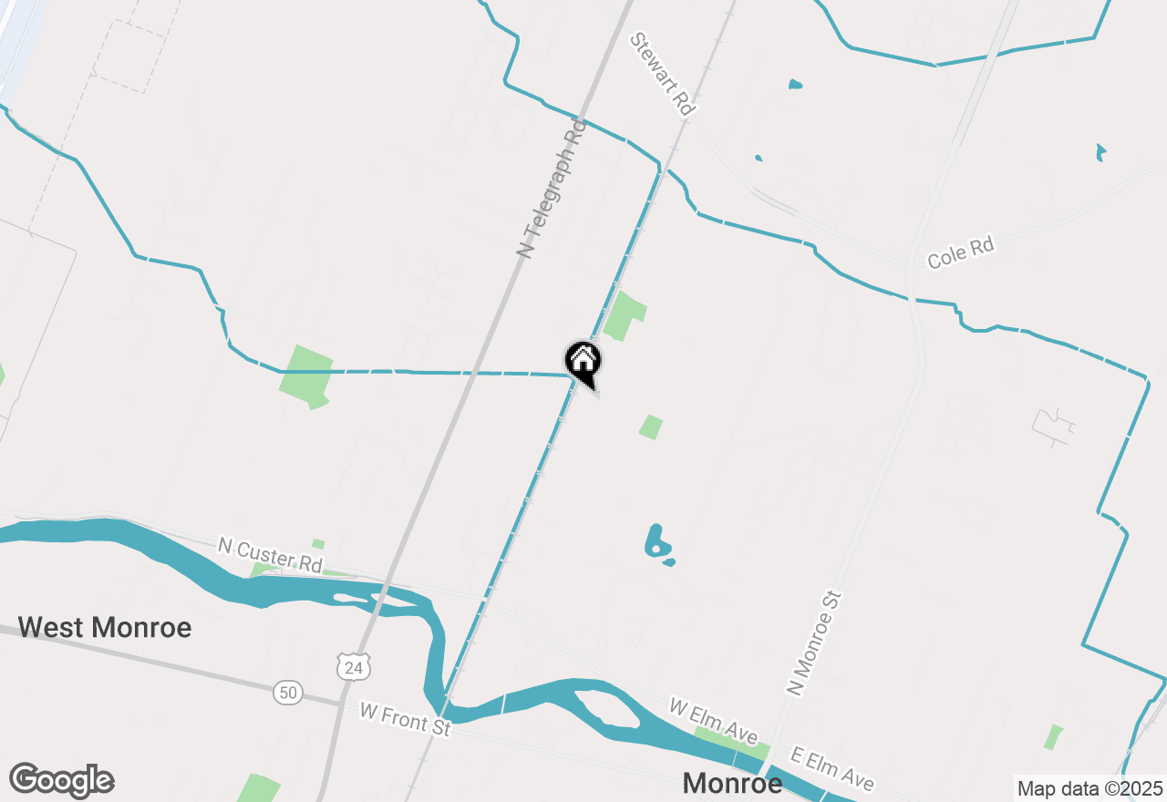 Map of 675 Toll Street, Monroe, MI 48162