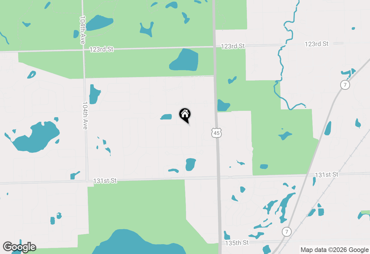 Map of 9836 Circle Parkway, Palos Park, IL 60464