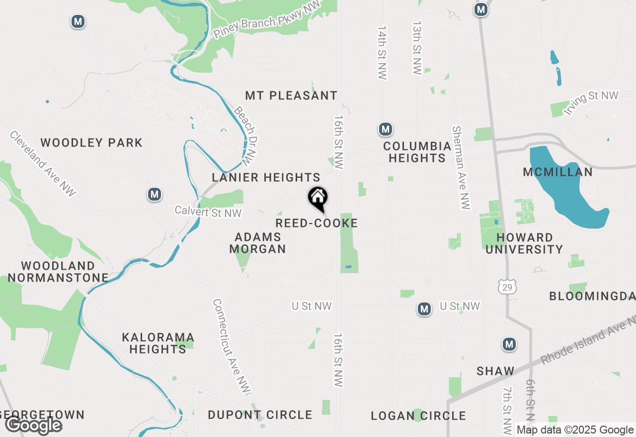 Map of 1654 Euclid Street Nw #102, Washington, DC 20009