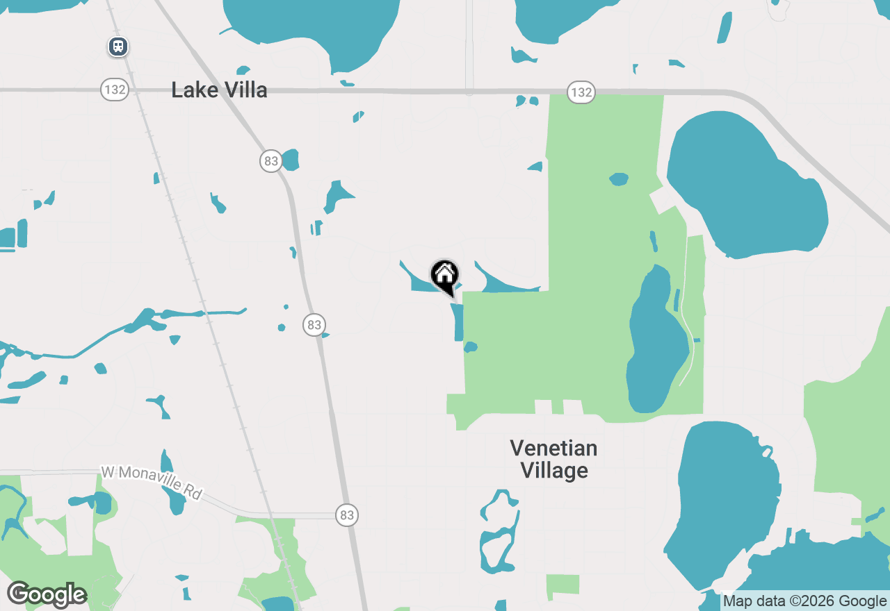 Map of 531 Amherst Drive, Lake Villa, IL 60046