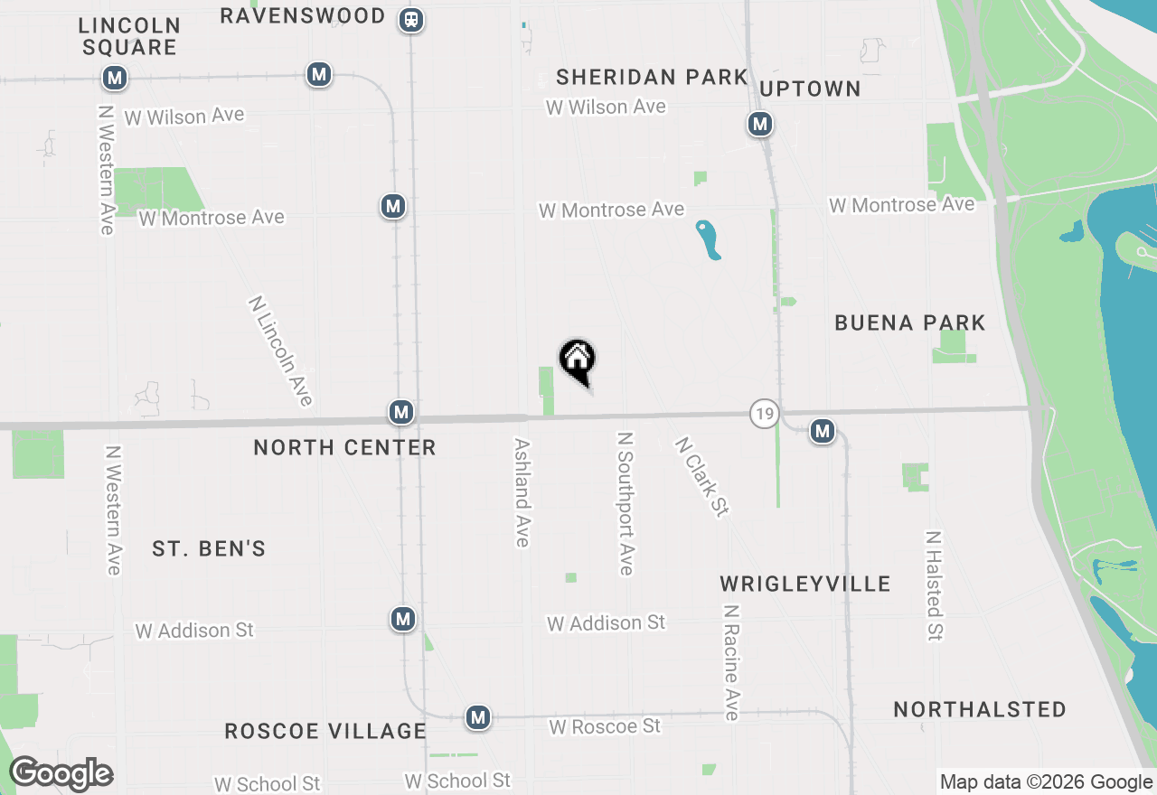 Map of 1455 W Cuyler Avenue #1E, Chicago, IL 60613