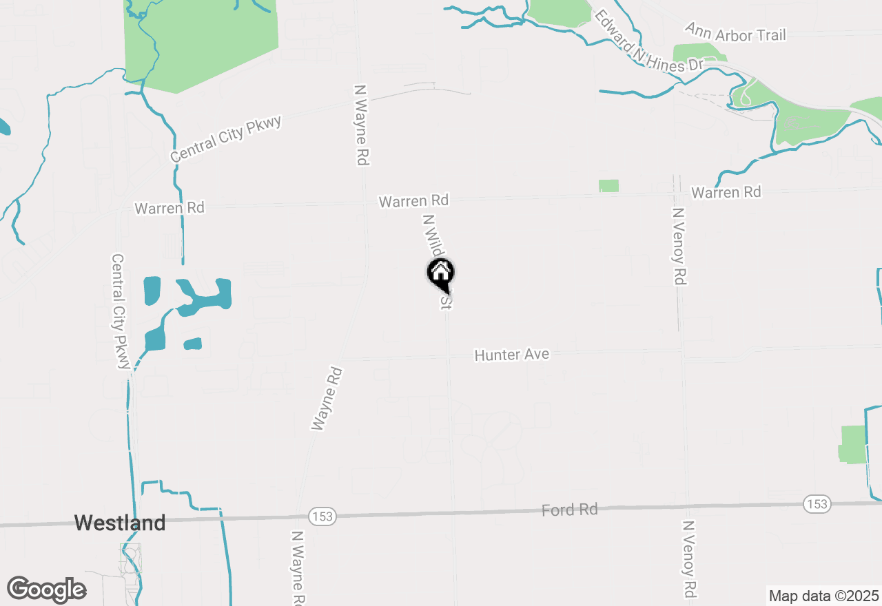 Map of 6725 N Wildwood Street, Westland, MI 48185