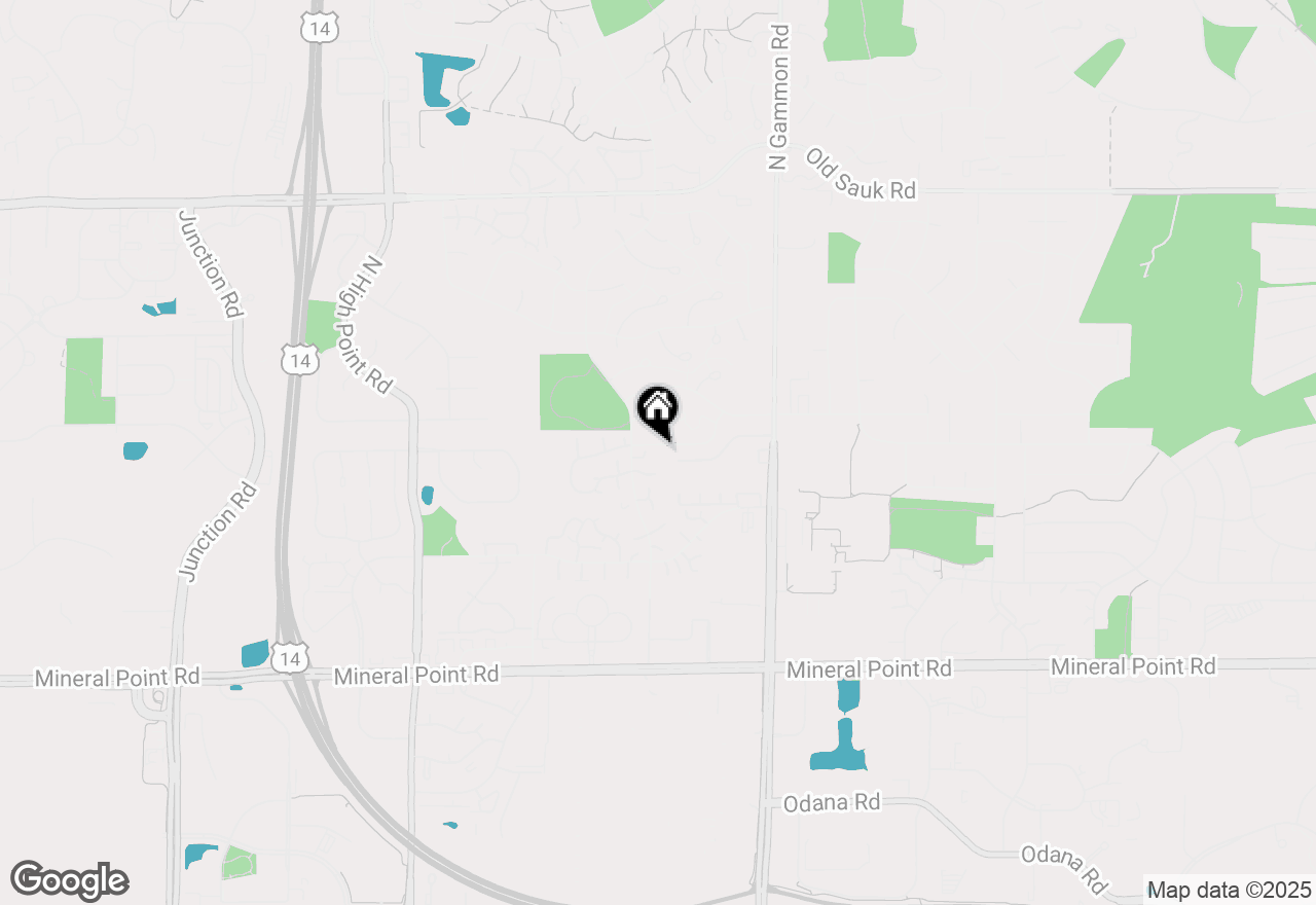 Map of 45 Millstone Road, Madison, WI 53717