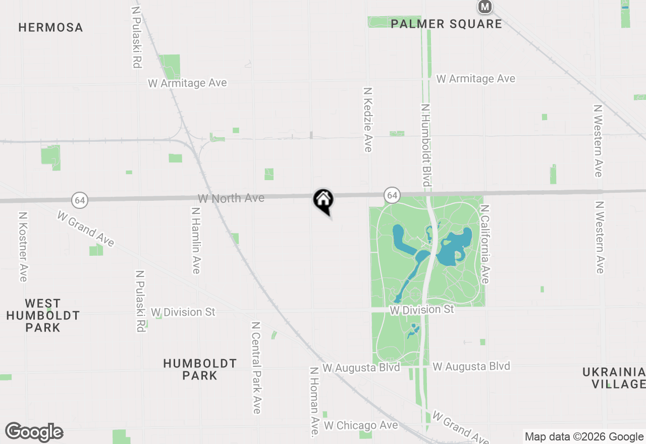 Map of 3332 W Lemoyne Street, Chicago, IL 60651
