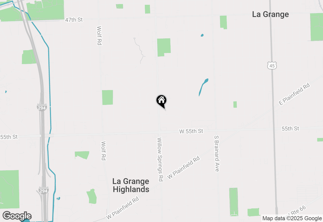 Map of 5327 Willow Springs Road, La Grange Highlands, IL 60525