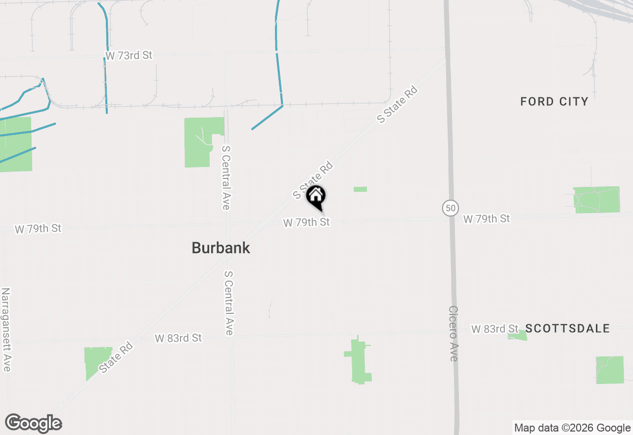 Map of 5258 W 79th Street #B3, Burbank, IL 60459