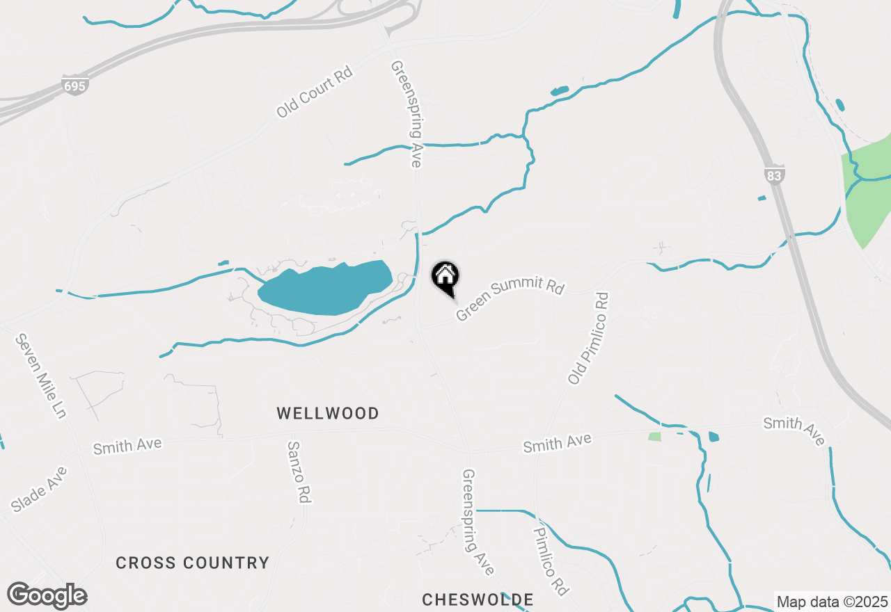 Map of 3 Stridesham Court, Baltimore, MD 21209