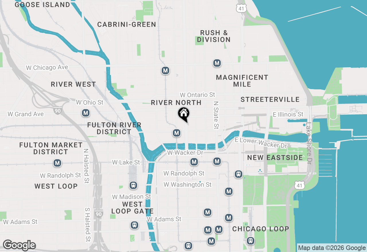 Map of 400 N Lasalle Street #1404, Chicago, IL 60654