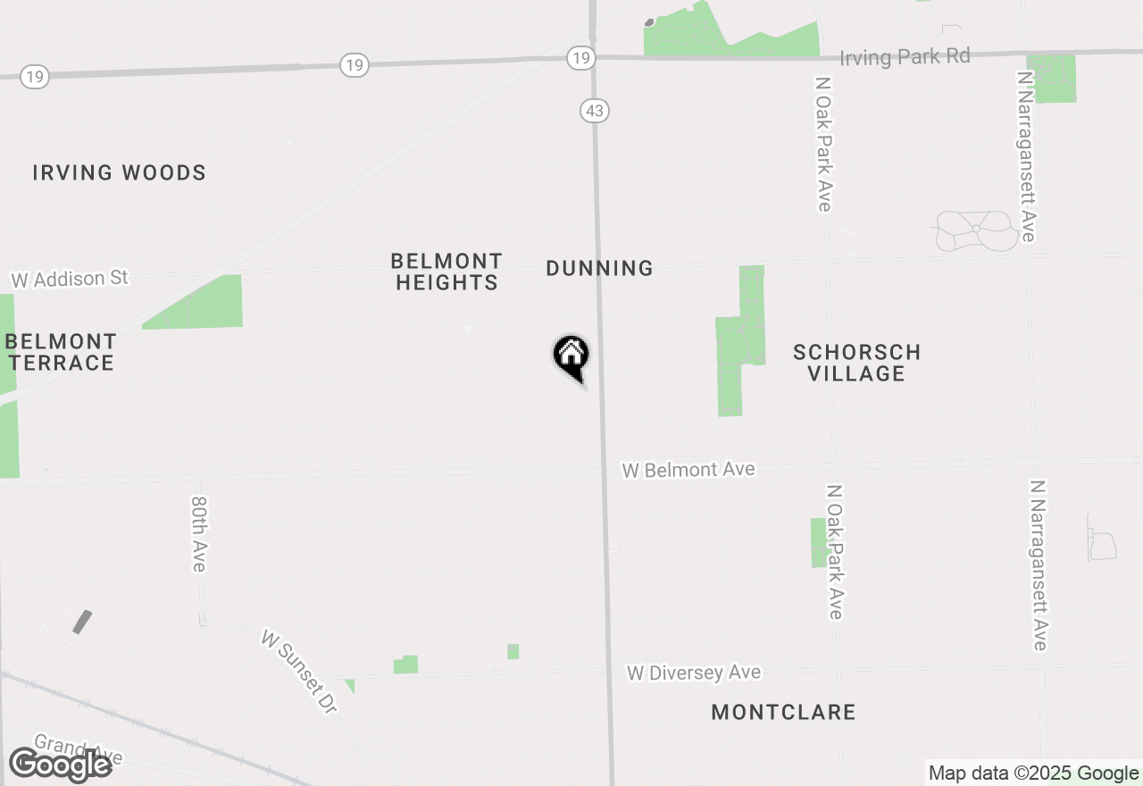 Map of 3330 N Oconto Avenue, Chicago, IL 60634