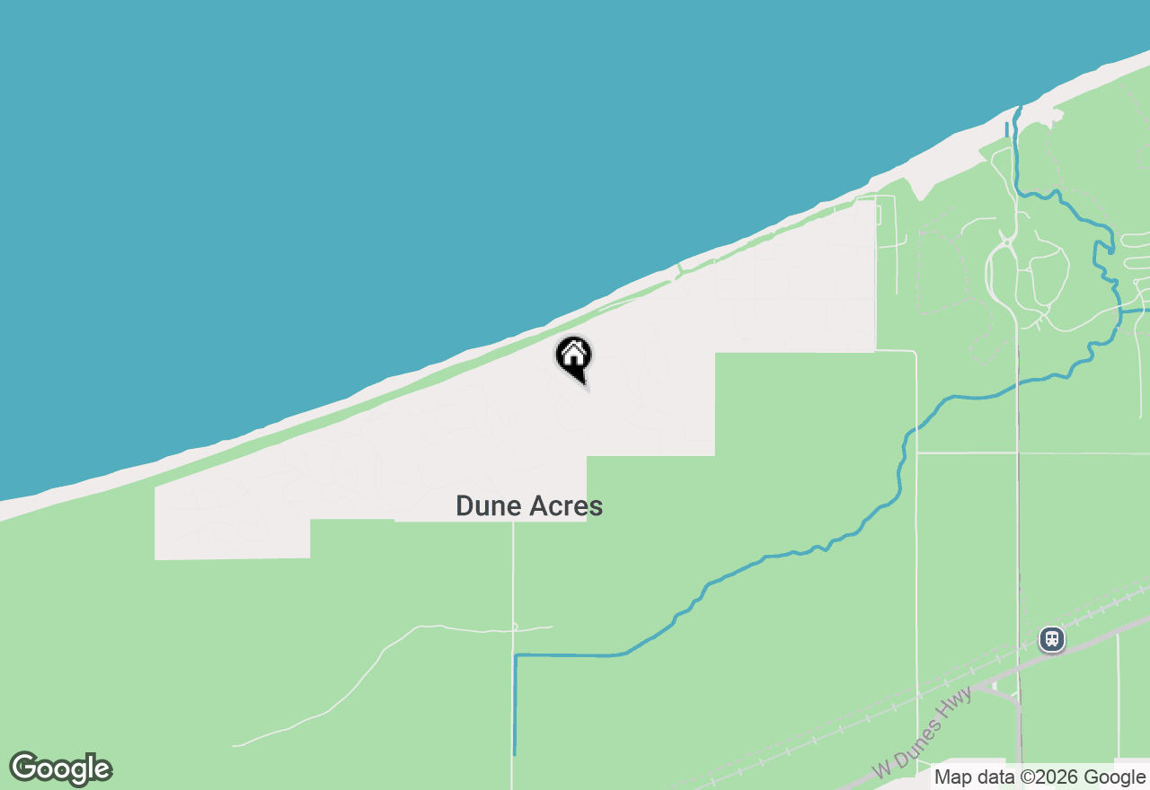 Map of 20 Crest Drive, Dune Acres, IN 46304