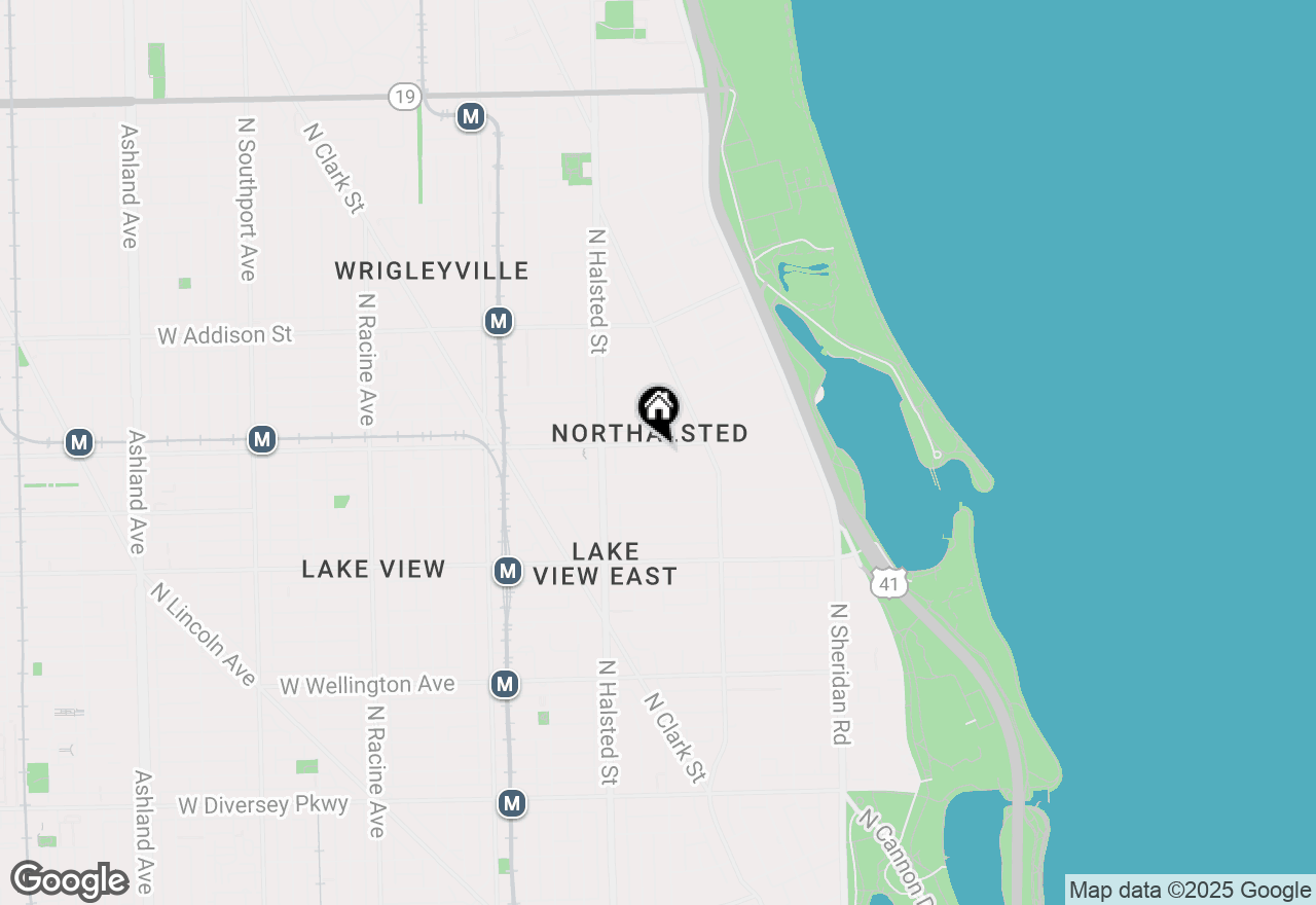 Map of 665 W Roscoe Street #2F, Chicago, IL 60657