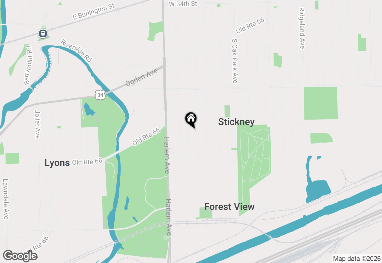 Map of 4122 Wenonah Avenue, Stickney, IL 60402